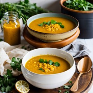 Golden Turmeric Lentil Soup